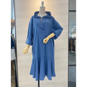 [포커스]후드 집업 프릴 원피스_FF1H7OP0054