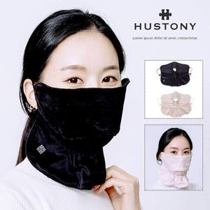 [기타브랜드]휴스토니 기모 UV 입체 방한 마스크 여성필드방한용