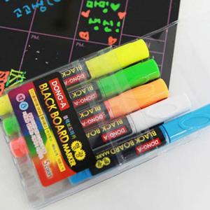 RT 블랙 보드판 전용 동아 보드마카 형광펜 POP펜 5색