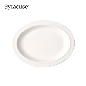 [시라쿠스] 메이플 타원접시 23cm 화이트