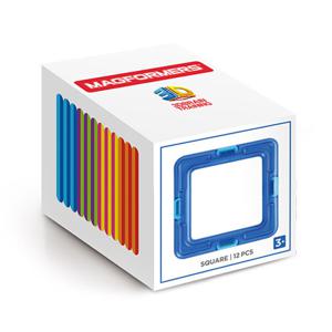 [짐보리플레이앤뮤직]맥포머스 싱글 사각형 12PCS(부산본점)