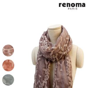 [레노마(스카프)]자수 실크 스카프 FRA023