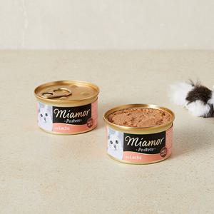 미아모아 파스테이트 연어 캔 85g 고양이 사료