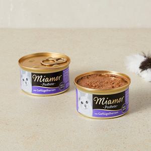 미아모아 파스테이트 가금류 심장 캔 85g 고양이 사료