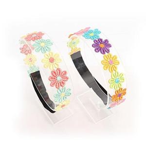 [아랑로랑]레인보우데이지 아기헤어밴드