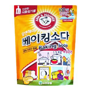 [유한양행]암앤해머 베이킹소다 1.5kg+600g