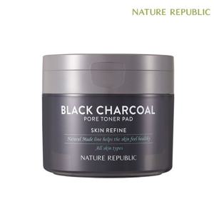 [네이처리퍼블릭] 내추럴 메이드 블랙 차콜 모공 토너 패드