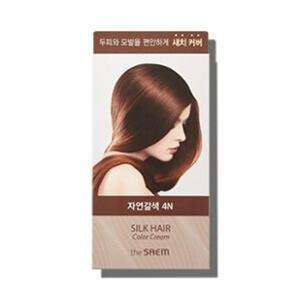 [더샘]실크 헤어 컬러 크림 새치커버 자연갈색_US