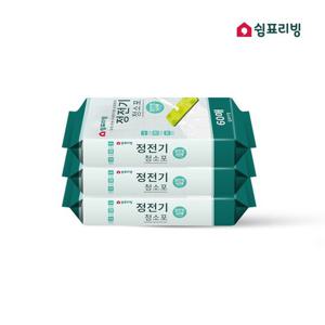 쉼표리빙 부직포 정전기청소포 60매X3팩