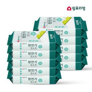 쉼표리빙 부직포 정전기청소포 60매X10팩