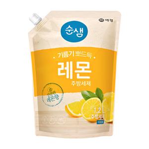 [순샘] 레몬 주방세제 파우치 1200ml