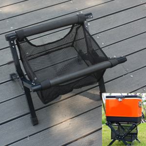 이드나인 0.15T 와이드 폴딩 캠핑 쿨러스탠드+매쉬보관백