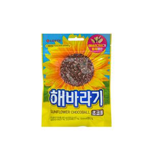 롯데제과 해바라기 초코볼 80g /초콜릿 간식 초콜렛