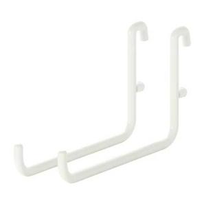 이케아 스코디스 후크2P 화이트 9.5x6cm 스틸