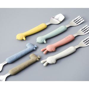 에디슨 베이비 실리콘 스푼포크 리뉴얼 유아 스푼포크