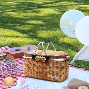 청년리빙 라탄 감성 캠핑아이스박스 대형