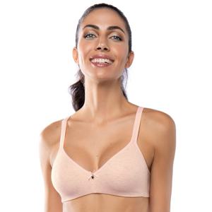 [씨엘레이]내츄럴 1450 핑크 코튼 노와이어 브라 B컵 C컵 수입