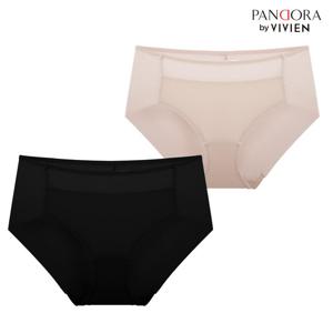 판도라BY비비안 BP7126P 시스루 망사 맥시 헴팬티