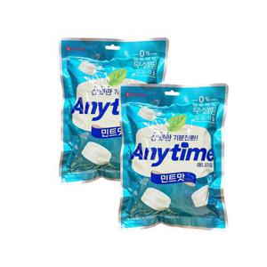 롯데제과 애니타임 밀크 캔디 185g x2개 / 무설탕사탕