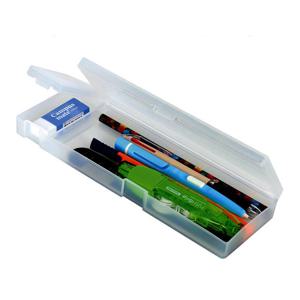 2500 비움 다용도 투명 케이스 2단 필통 심플 디자인