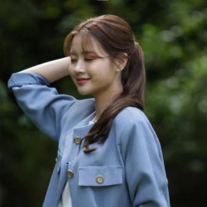 여성 포니테일 묶음머리 가발 부분 와이어 씨컬펌