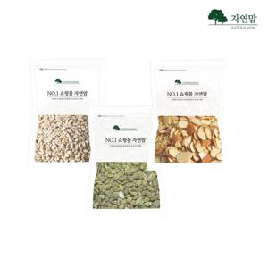 자연맘 반찬재료 아몬드슬라이스 호박씨 해바라기씨 (총 3kg)