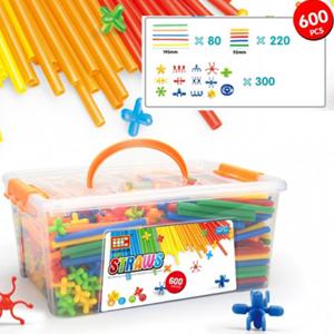 레벨4 빨대블럭 600피스 혁신디자인
