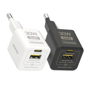 뷰씨 30W 멀티 GaN USB C타입 PD 고속 충전기 급속 어댑터
