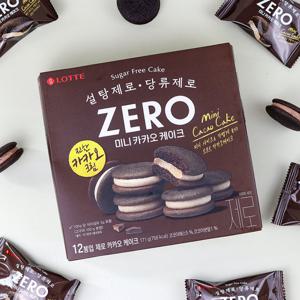 롯데웰푸드 제로 미니 카카오 케이크 171g / 소프트케이크