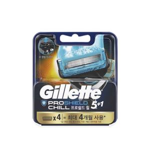 [질레트]프로쉴드 칠 면도날 4입