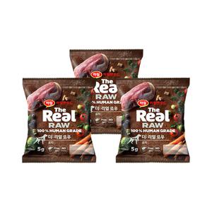 [하림펫푸드] 더리얼로우 오리 어덜트 5g 3개