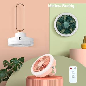 멜로우버디 캠핑용 천장 무드등 리모컨 미니 선풍기