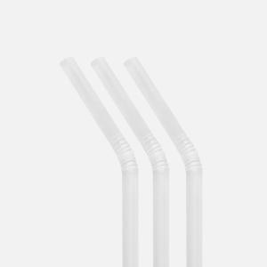 테이크아웃 자바라 스트로우 빨대 투명 500개 1봉 벌크포장