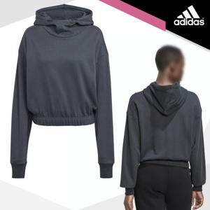 아디다스 우먼스 스튜디오 라운지 크롭 후디(HH8510)