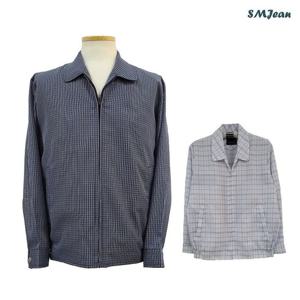 [에스엠진]SMJ1152 어르신 카라 점퍼 중년 남성 린넨 st, 여름