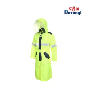 도롱이 우의 AJ-80018(경찰코트) 원피스 형광색