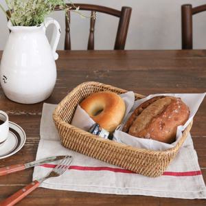 라탄 브레드 트레이