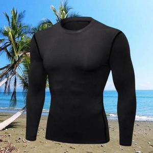 [DW company][D더블유] 남성 비치웨어 상의 근육 바디핏 블랙 래