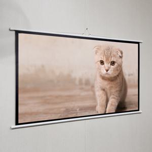 빔 프로젝터 족자봉 영상 스크린 16대9비율 와이드 50인치