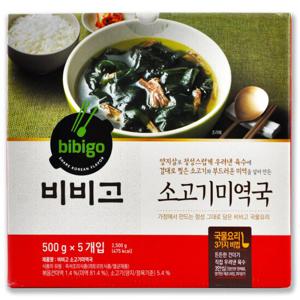 코스트코 비비고 소고기 미역국 2500g (500g x 5개) 즉석국