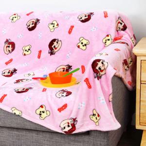 페코짱 극세사 패턴 담요이불 블랭킷 핑크 200x150cm