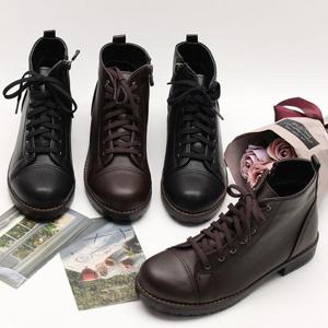 [잇백잇슈] 여자로우힐앵클부츠 워커 지퍼 국내제작