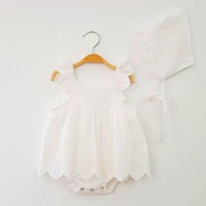 [리틀맘]유아 여름 레이스슈트 보넷 세트