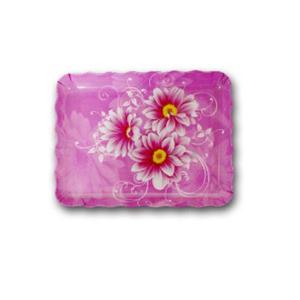 멜라닌 물결 사각 쟁반 소 트레이 받침 식당 카페