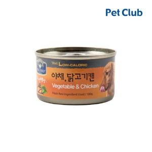 [펫클럽] 벨버드 자연밥상 야채닭고기원형캔 100g
