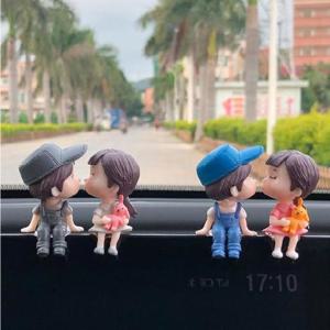 [발바리리빙]차량용 뽀뽀하는 피규어 세트 일반용청혼