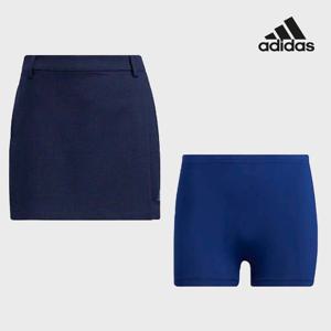아디다스골프 여성 플리츠 체크 스커트 네이비 GV1224