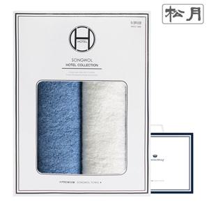 [송월타올] 호텔수건 뱀부 프리미엄무지 180g 2매선물세트(쇼핑