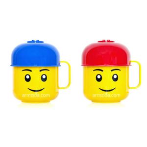 옥스포드 레고 캡 얼굴 한손컵