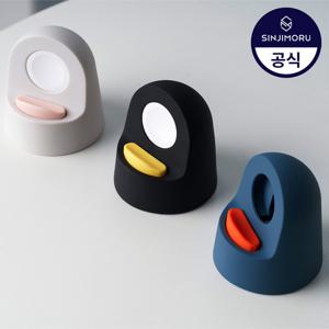 [신지모루]애플워치 전기종 후디 충전 거치대 10 9 8 울트라 SE2 7 6 5 4 SE 세대 49 45 44 41 40mm 호환 스탠드 높이 조절 실리콘 무형광 3종 색상 충전독 포함